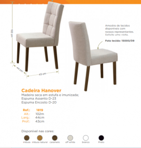 Cadeira Hanover Catálogo