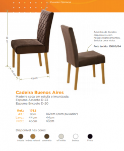 Cadeira Buenos Aires Catálogo